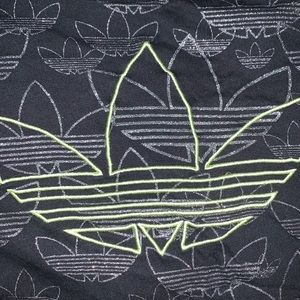 Hold! DONATING SALE.   coolest UNIQUE adidas shirt Glitter/neon  Sz L*. Unisex